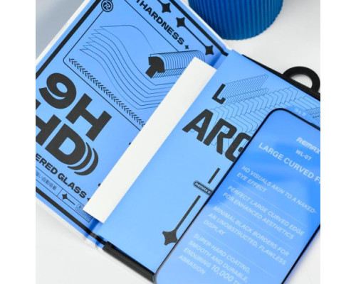 Захисне скло Remax WL-07 Future Large Curved Edge Series HD for iPhone 15 Pro чорне mag-695485122046658833