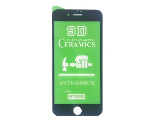 Захисне скло CERAMIC for iPhone 7/8/ SE 2020 чорне тех. пак. mag-20000011709228816