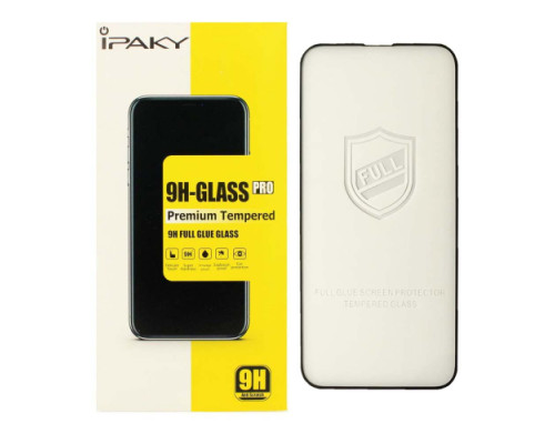Захисне скло iPaky for iPhone 13 Pro Max (6.7'') чорне mag-2000001343142142692