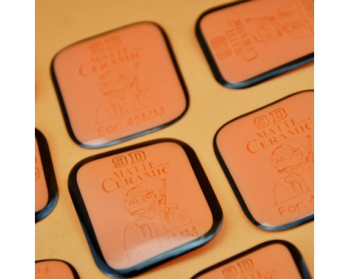 Захисне скло Ceramic MATTE for Apple Watch 7 45 mm чорне тех.пак. mag-2000001385531134966