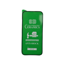 Захисне скло CERAMIC for iPhone 15/16 чорне тех пак mag-2000001461686104235