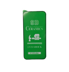 Захисне скло CERAMIC for iPhone 15 Pro Max чорне тех пак mag-2000001461730100109