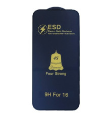 Захисне скло ESD 4S (anti-static) for iPhone 16 чорне тех. пак. mag-2000001545713106272