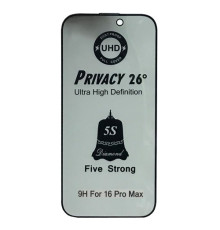 Захисне скло ESD PRIVACY GLASS for iPhone 16 Pro Max чорне тех пак mag-200000155696293479