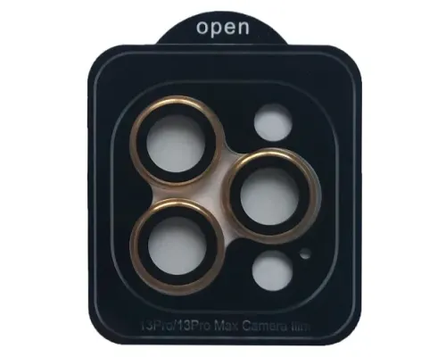Захисне скло Camera METAL for iPhone 13 Pro/13 Pro Max gold mag-2000001557815145630