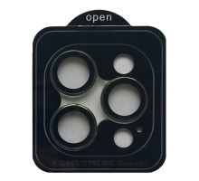Захисне скло Camera METAL for iPhone 15 Pro / 15 Pro Max green mag-200000155806555131