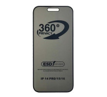 Захисне скло Privacy Anti-static 360° for iPhone 15/16 тех.пак. mag-2000001604526137878