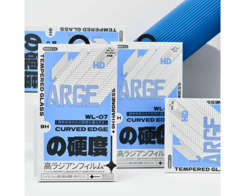 Захисне скло Remax WL-07 Future Large Curved Edge Series HD for iPhone 15 Pro Max чорне mag-695485122049758834