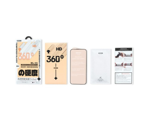 Захисне скло Remax WL-01 Future Ultra-soft Series HD for iPhone 16/15 чорне mag-6954851238560138282