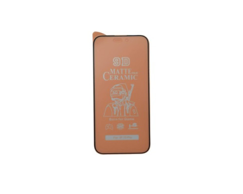 Захисне скло Ceramic MATTE for iPhone 15 Pro чорне тех пак mag-2000001461747104239
