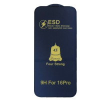 Захисне скло ESD 4S (anti-static) for iPhone 16 Pro/iPhone 17 чорне тех.пак. mag-2000001545720106273
