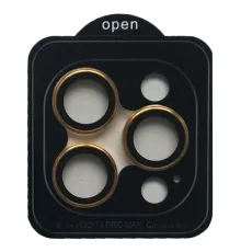 Захисне скло Camera METAL for iPhone 14 Pro/14 Pro Max gold mag-2000001557891145631