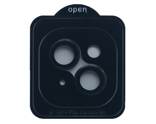 Захисне скло Camera METAL for iPhone 14/14 Plus black mag-2000001557945142718