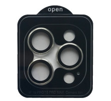 Захисне скло Camera METAL for iPhone 15 Pro / 15 Pro Max silver mag-200000155808955133