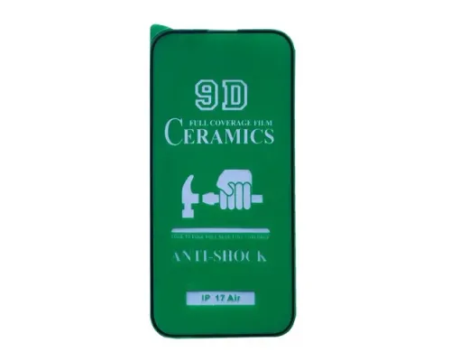 Захисне скло CERAMIC for iPhone 17 Air чорне тех. пак. mag-2000001640425146884