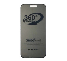 Захисне скло Privacy Anti-static 360° for iPhone 15 Pro тех.пак. mag-2000001604533137879