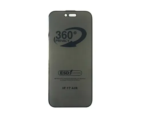 Захисне скло Privacy Anti-static 360° for iPhone 17 Air тех.пак. mag-2000001623022144246