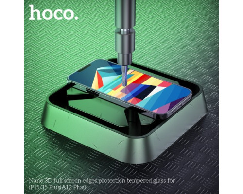 Захисне скло HOCO A12Plus Nano 3D full screen protection tempered glass for iPhone 15 mag-694200760767434042