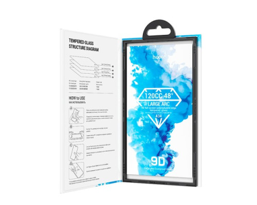 Захисне скло HOCO A34 9D Large Arc dustproof for iPhone XsMax/11ProMax Black mag-693147479357730968