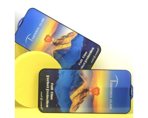 Захисне скло Full Glue for iPhone 12 Pro Max (6.7'') чорне тех. пак. mag-2000001241370142709