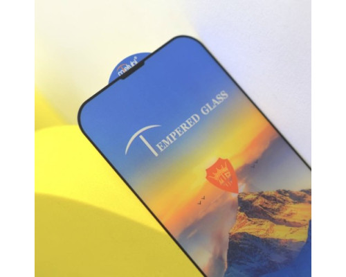 Захисне скло Full Glue for iPhone 12 Pro Max (6.7'') чорне тех. пак. mag-2000001241370142709