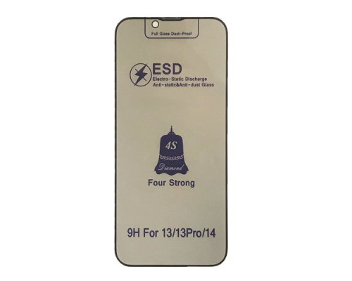 Захисне скло ESD PRIVACY GLASS for iPhone 14/ 13 /13 Pro чорне тех пак mag-200000142734789198