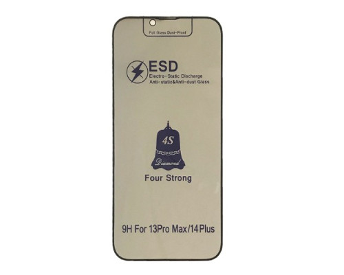 Захисне скло ESD PRIVACY GLASS for iPhone 13 Pro Max/ 14 Plus чорне тех пак mag-2000001427354141253