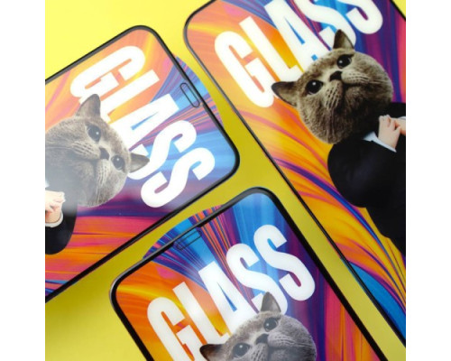 Захисне скло Mr Cat ESD (Anti-static) for iPhone 12 /12 Pro чорне (Акція 20+5) тех пак mag-200000143232739389