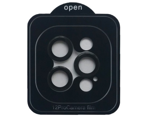 Захисне скло Camera METAL for iPhone 12 Pro black mag-2000001557419135462