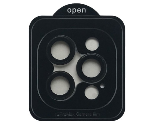 Захисне скло Camera METAL for iPhone 12 Pro Max black mag-2000001557631142433