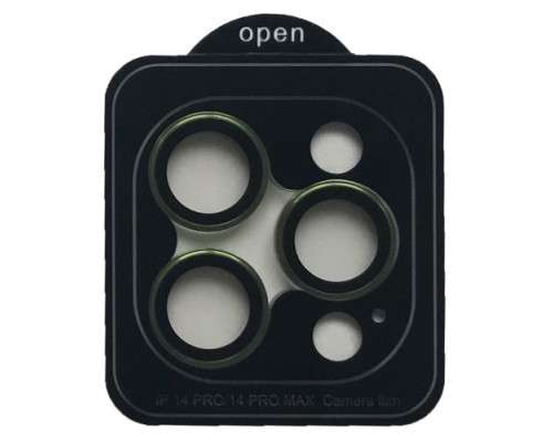 Захисне скло Camera METAL for iPhone 14 Pro/14 Pro Max green mag-200000155790755117
