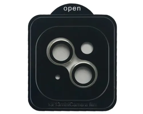Захисне скло Camera METAL for iPhone 13 / 13 mini silver mag-2000001559987145632