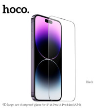 Захисне скло HOCO A34 9D Large Arc dustproof for iPhone 14 Pro Max Black mag-6931474793638133858