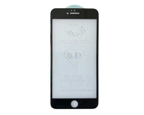 Захисне скло 5D Strong for iPhone 6+ чорне тех. пак. mag-200000086403710714