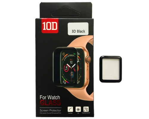 Захисне скло 10D PET+ PMMA for Apple Watch 42 mm чорне mag-200000113659149729