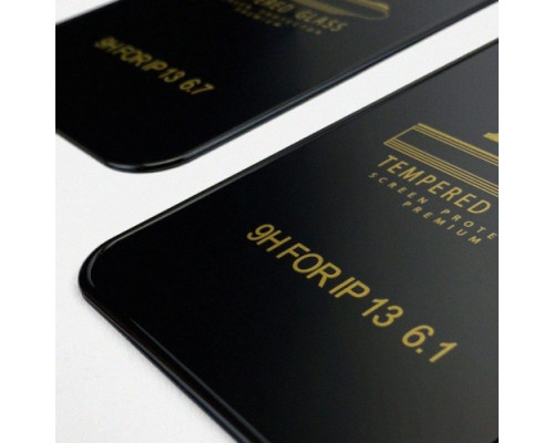 Захисне скло OG Matte iPhone 13 Pro Max/ 14 Plus black тех упаковка mag-2000001363737100920