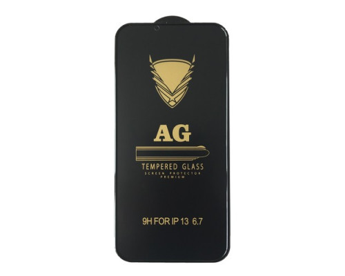 Захисне скло OG Matte iPhone 13 Pro Max/ 14 Plus black тех упаковка mag-2000001363737100920