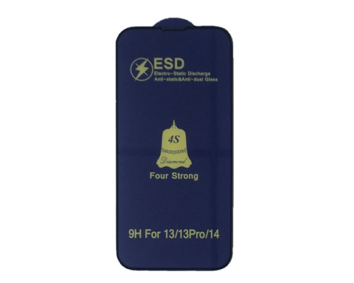 Захисне скло ESD 4S (anti-static) for iPhone 14/13/13 Pro чорне тех пак. mag-200000140988659502