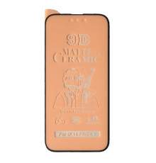Захисне скло Ceramic MATTE for iPhone 14 Pro чорне тех. пак. mag-2000001415474137840