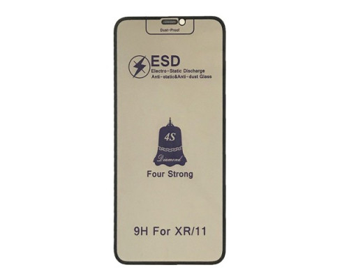 Захисне скло ESD PRIVACY GLASS for iPhone XR/11 чорне тех пак mag-2000001427385141254