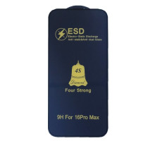 Захисне скло ESD 4S (anti-static) for iPhone 16 Pro Max чорне тех.пак. mag-2000001545744106275