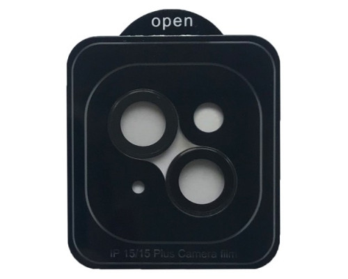 Захисне скло Camera METAL for iPhone 15/15 Plus black mag-200000155810255135