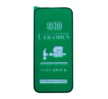 Захисне скло CERAMIC for iPhone 17 Pro Max чорне тех пак mag-2000001640449146886