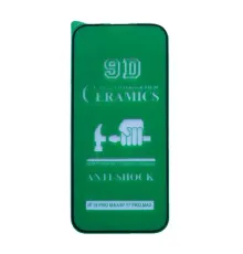 Захисне скло CERAMIC for iPhone 17 Pro Max чорне тех пак mag-2000001640449146886