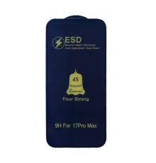 Захисне скло ESD 4S (anti-static) for iPhone 17 Pro Max чорне тех.пак. mag-2000001625347144248