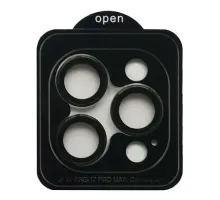 Захисне скло Camera METAL for iPhone 17 Pro / 17 Pro Max black mag-2000001625385144547