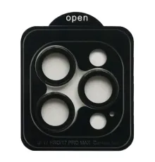 Захисне скло Camera METAL for iPhone 17 Pro / 17 Pro Max black mag-2000001625385144547