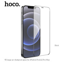 Захисне скло HOCO A34 9D Large Arc dustproof for iPhone 12/12Pro Black mag-6931474793584138638