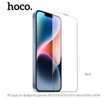 Захисне скло HOCO A34 9D Large Arc dustproof for iPhone 13/13Pro/14 Black mag-6931474793607138114