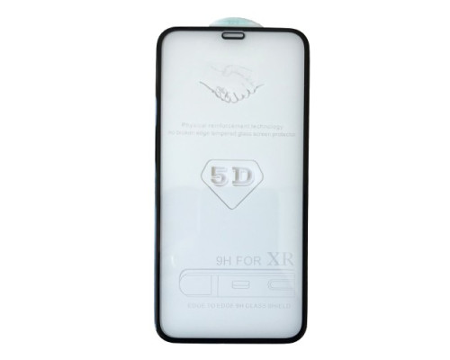 Захисне скло 5D Strong for iPhone XR/ 11 чорне тех. пак. mag-2000000970196136948